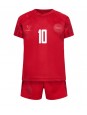 Danmark Christian Eriksen #10 Replika Hemmakläder Barn VM 2022 Kortärmad (+ byxor)